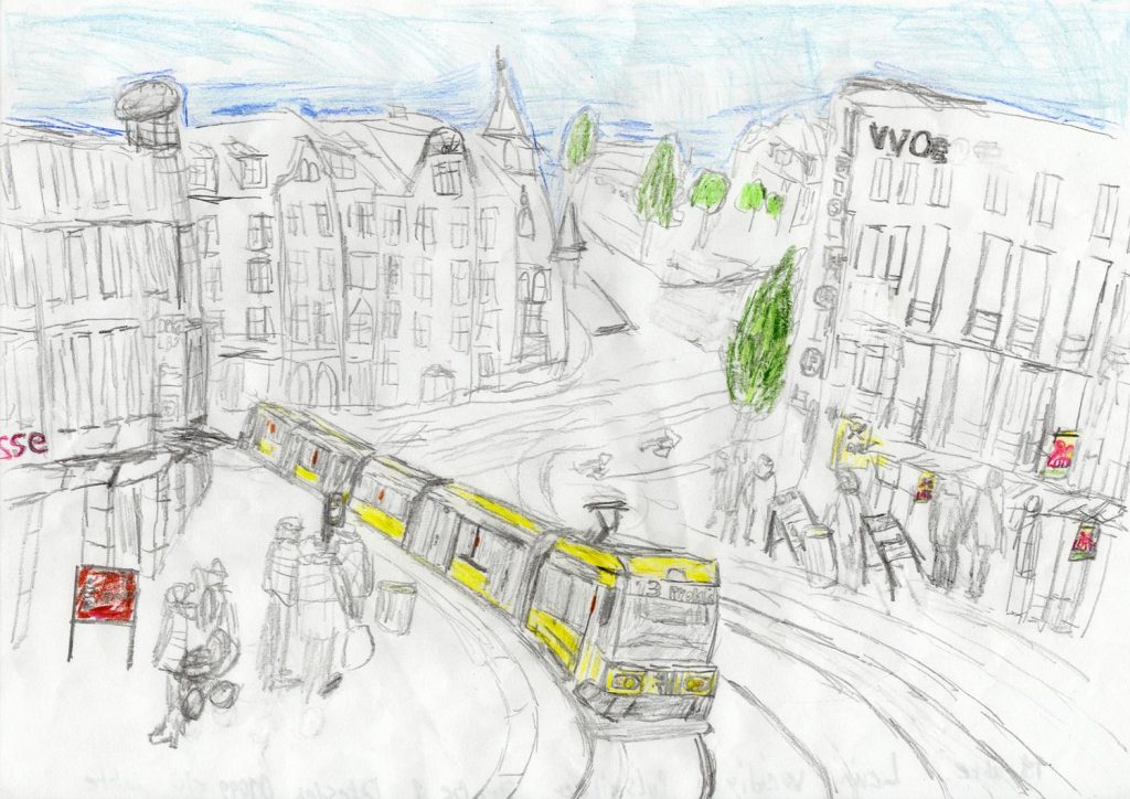 Malwettbewerb 11-17 Straßenbahn in Altpieschen