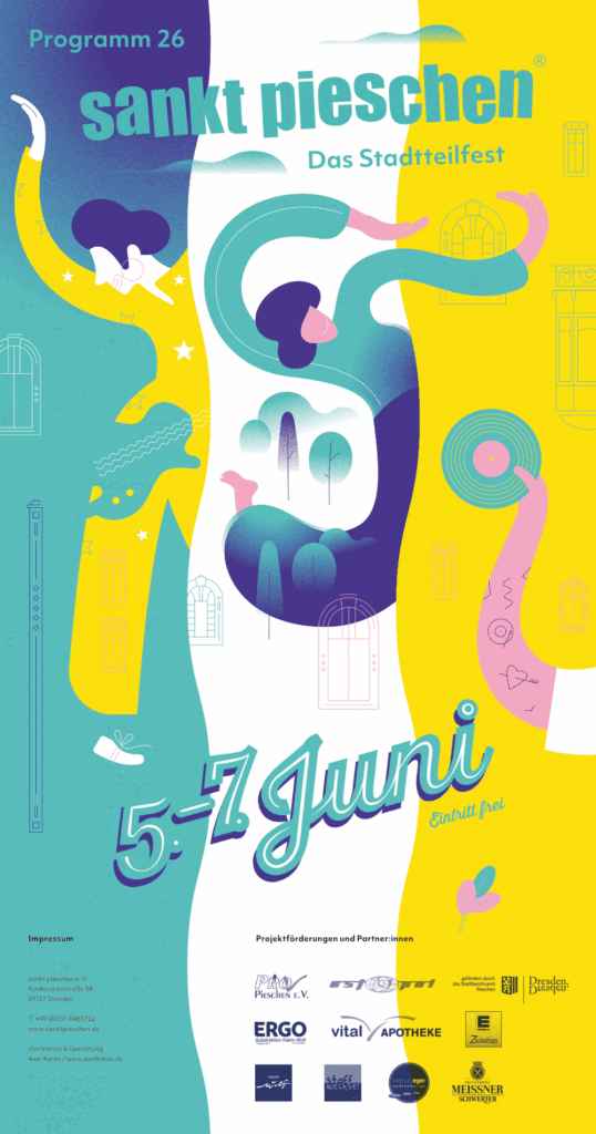 sankt pieschen Stadtteilfest 2026 Programmflyer
