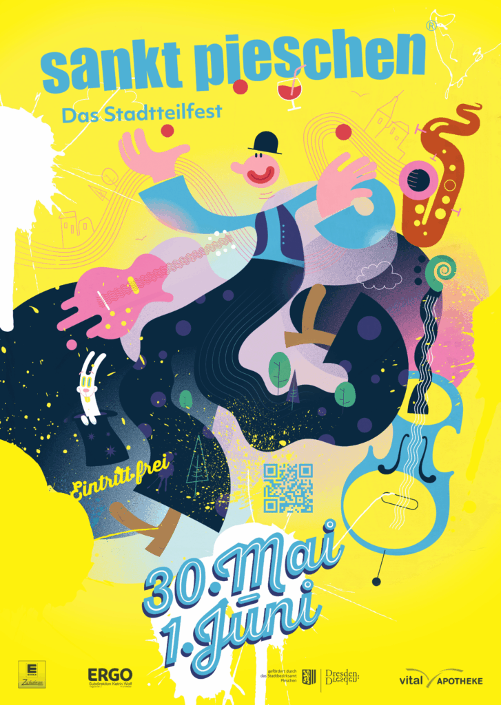 sankt pieschen Stadtteilfest 2025 Plakat